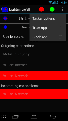 Screenshot of the application LightningWall - #4