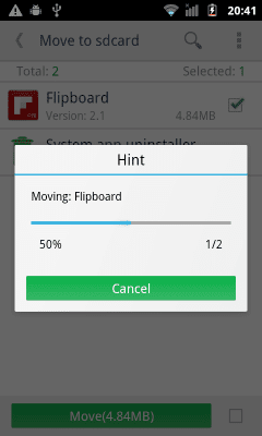 Screenshot of the application Move to SDCard - #2