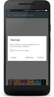 Screenshot of the application Fast Uninstall Apps - #8