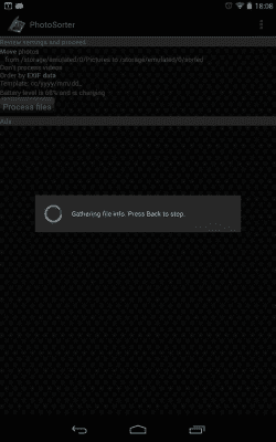 Screenshot of the application PhotoSorter - #2