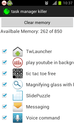 Screenshot of the application task manager killer - #2