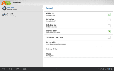 Screenshot of the application AndroXplorer - #2