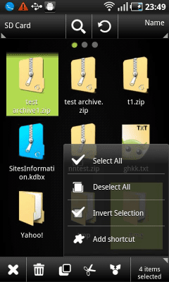 Screenshot of the application AndroXplorer - #3