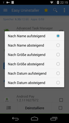 Screenshot of the application Easy Uninstaller - #2