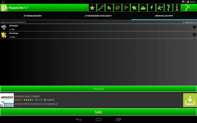 Screenshot of the application Android Recycle Bin beta - #5