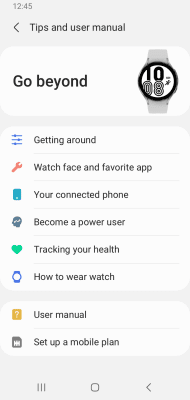 Screenshot of the application Galaxy Wearable (Samsung Gear) - #4
