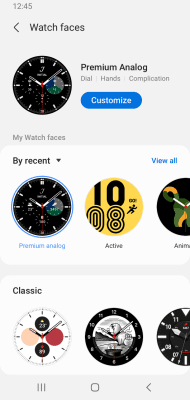 Screenshot of the application Galaxy Wearable (Samsung Gear) - #6
