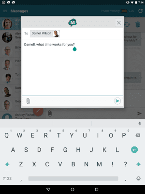 Screenshot of the application SMS from Tablet & MMS Text Messaging Sync - #4