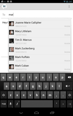 Screenshot of the application SMS from Tablet & MMS Text Messaging Sync - #5