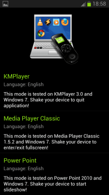 Screenshot of the application Any App Remote FREE - #2