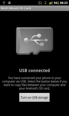 Screenshot of the application Multi Mount SD-Card Lite - #2