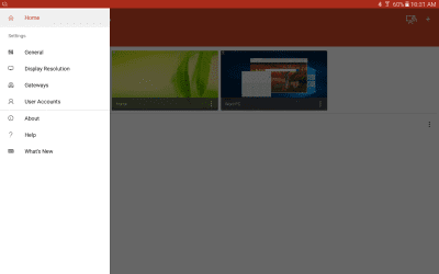 Screenshot of the application Microsoft Remote Desktop 8 - #15