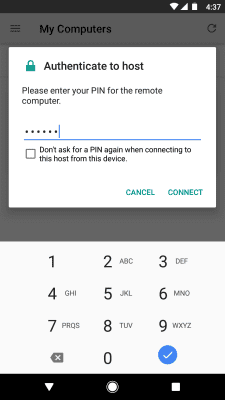 Screenshot of the application Chrome Remote Desktop - #2