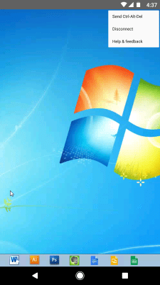 Screenshot of the application Chrome Remote Desktop - #4