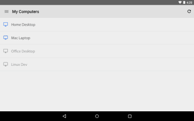 Screenshot of the application Chrome Remote Desktop - #5