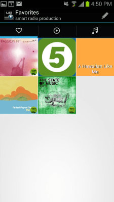 Screenshot of the application UE Smart Radio Controller - #3