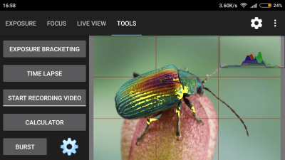 Screenshot of the application Helicon Remote - #2