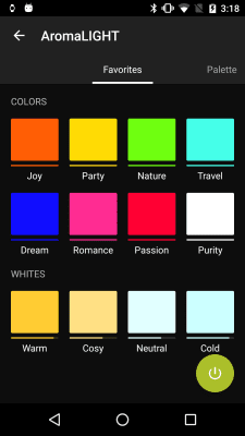 Screenshot of the application AwoX Smart CONTROL - #2