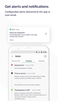 Screenshot of the application Blynk - #7