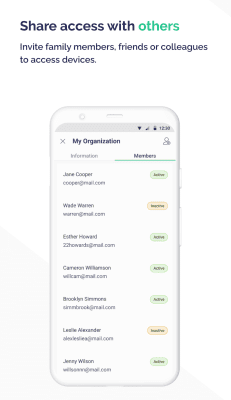 Screenshot of the application Blynk - #8