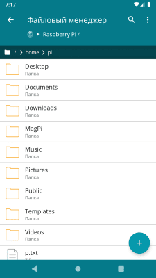 Screenshot of the application RaspController - #5