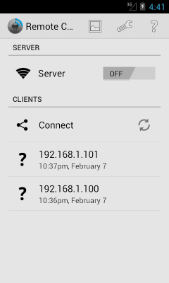 Screenshot of the application Remote Camera - #2