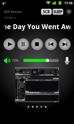 Screenshot of the application WiFi Remote - #2