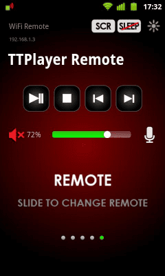 Screenshot of the application WiFi Remote - #3