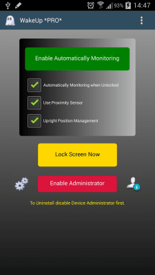 Screenshot of the application WakeUp - #8