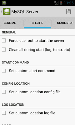 Screenshot of the application Ulti Server: PHP, MySQL, PMA - #8