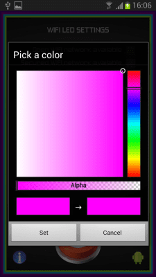 Screenshot of the application WiFi LED Notifications - #2