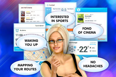 Screenshot of the application Talking Blonde 3D FREE - #3