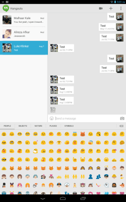 Screenshot of the application Sliding Emoji Keyboard - #4