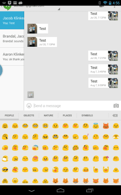 Screenshot of the application Sliding Emoji Keyboard - #5