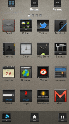 Screenshot of the application Hi Black(GO Launcher Theme) - #2