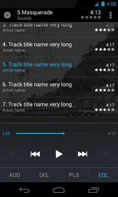 Screenshot of the application Holo skin for NRG Player - #2