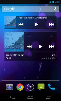 Screenshot of the application Holo skin for NRG Player - #8