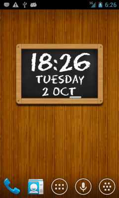 Screenshot of the application Chalkboard UCCW skin - #2