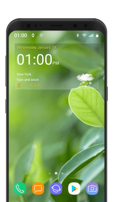Screenshot of the application Digital clock weather theme 1 - #2