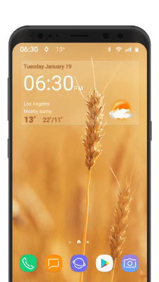 Screenshot of the application Digital clock weather theme 1 - #7