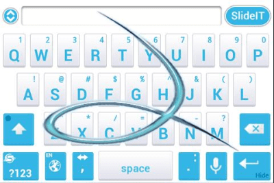 Screenshot of the application SlideIT Abstract Blue Skin - #3