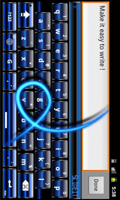 Screenshot of the application SlideIT Blue Digital Skin - #3
