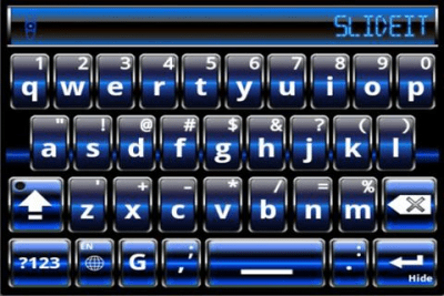 Screenshot of the application SlideIT Blue Digital Skin - #4