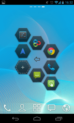 Screenshot of the application Matrix Toucher Theme GO - #3