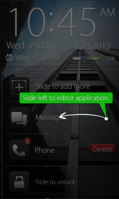 Screenshot of the application Dark GO Locker Theme - #2