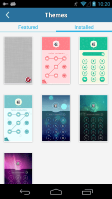 Screenshot of the application AppLock Theme Green - #3