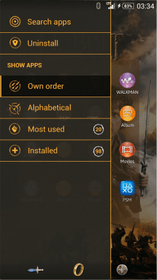 Screenshot of the application XPERIA The Hobbit Theme - #3