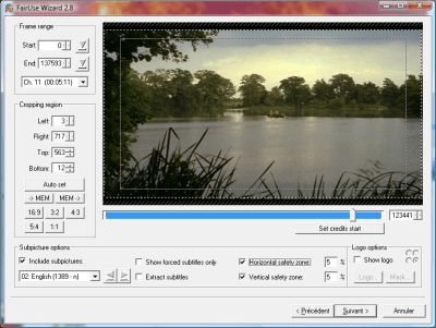 Screenshot of the application FairUse Wizard - #2