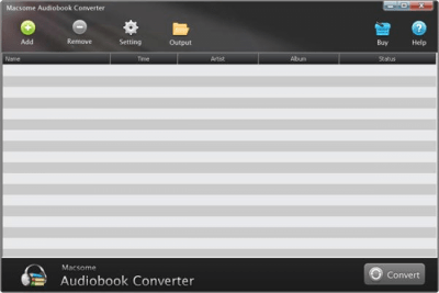 Screenshot of the application Macsome AudioBook Converter - #1
