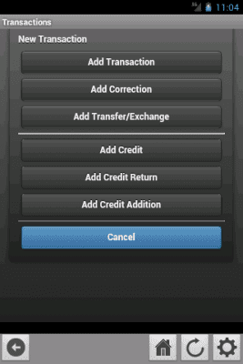 Screenshot of the application InEx Finance - #2